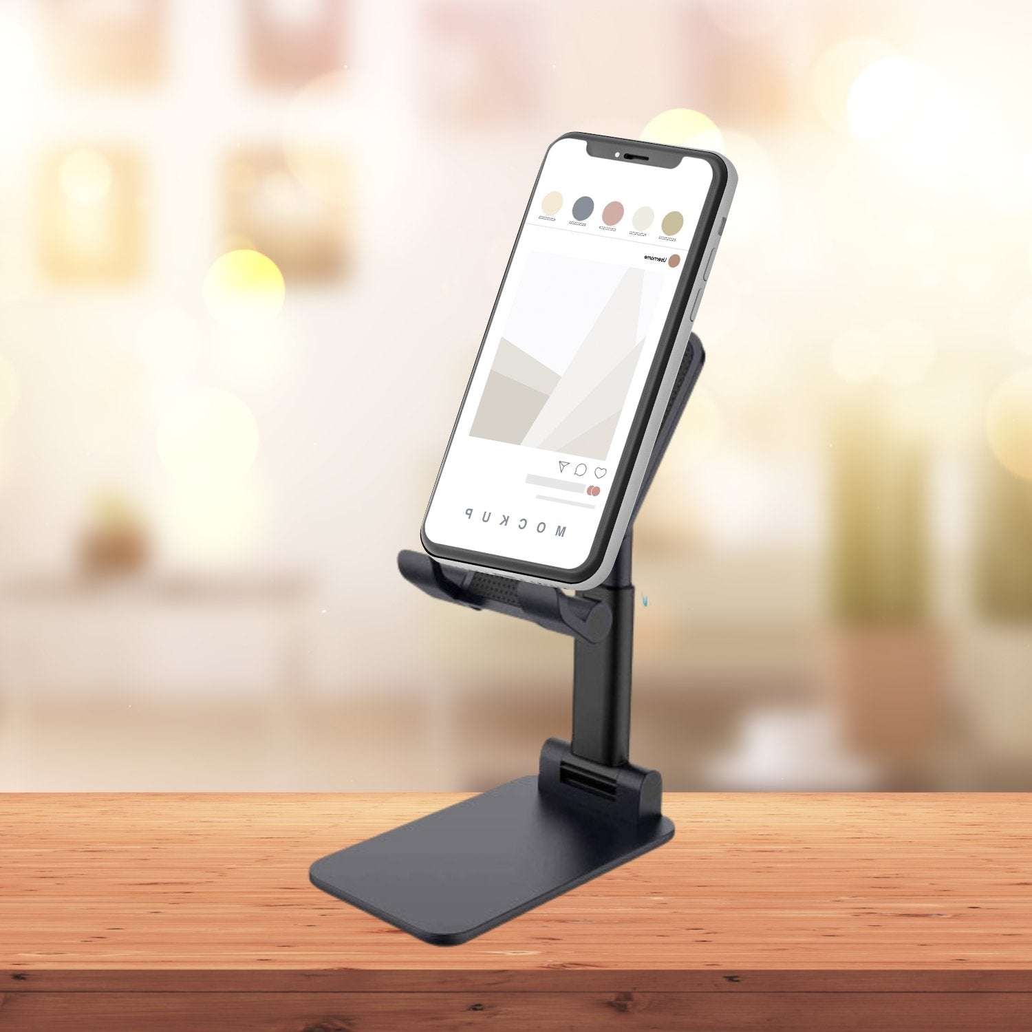 Foldable Mobile Stand With Adjustable Angle