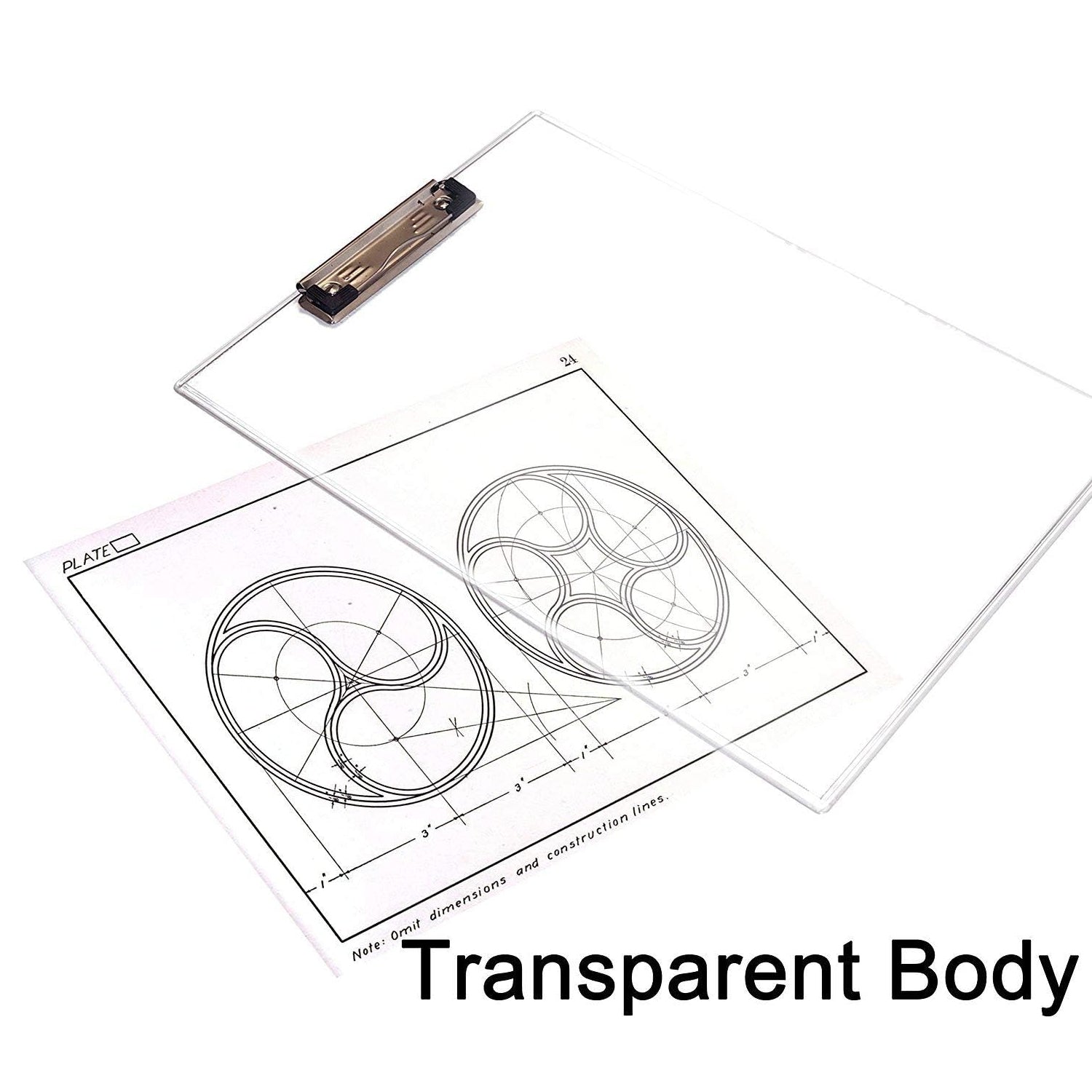 Transparent Premium Exam Pad