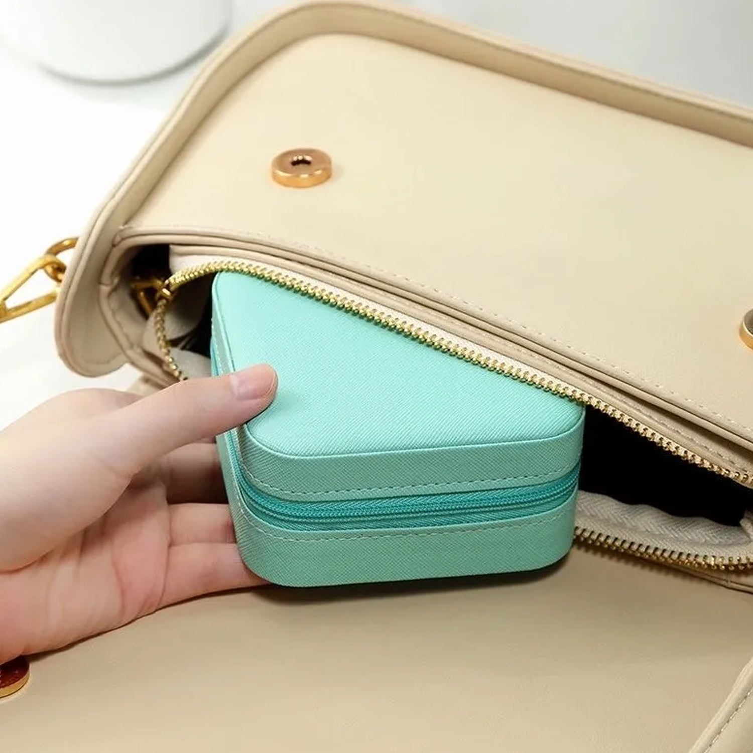 Mini Portable Jewelry Box