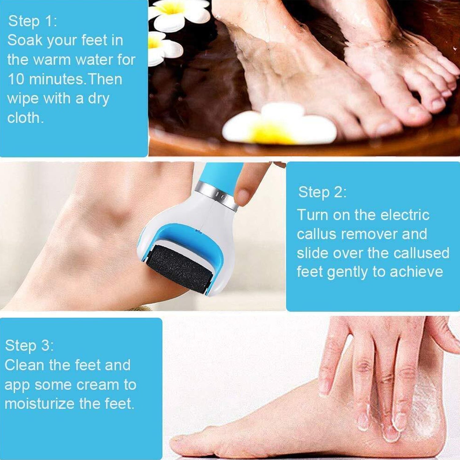 Electronic Dry Foot File Callous Remover For Feet Electric Foot With Roller Hard And Dead Skin