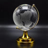 Crystal Globe World Map with Golden Stand (1 Pc.)