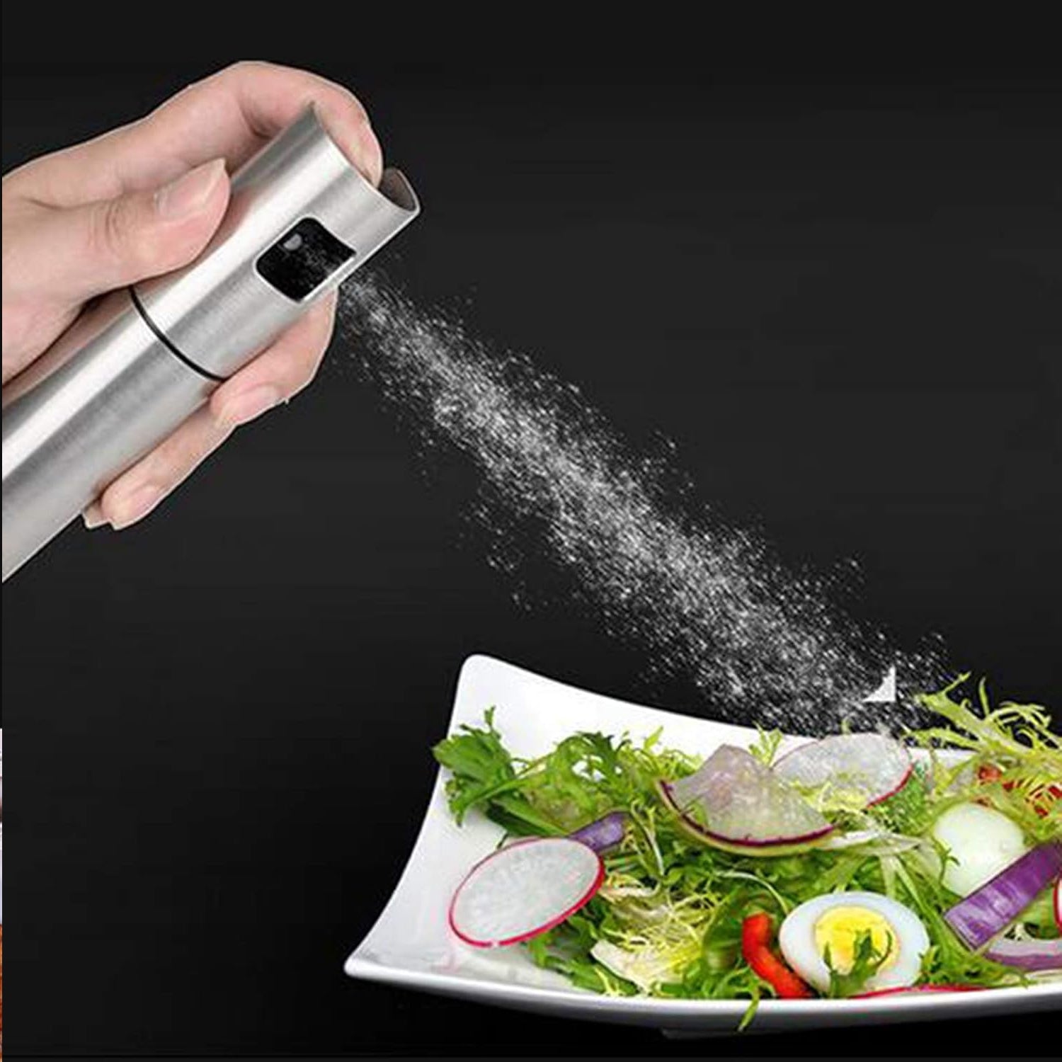 Oil Spray Stainless Steel Glass Oil Spray Bottle (100 ml)