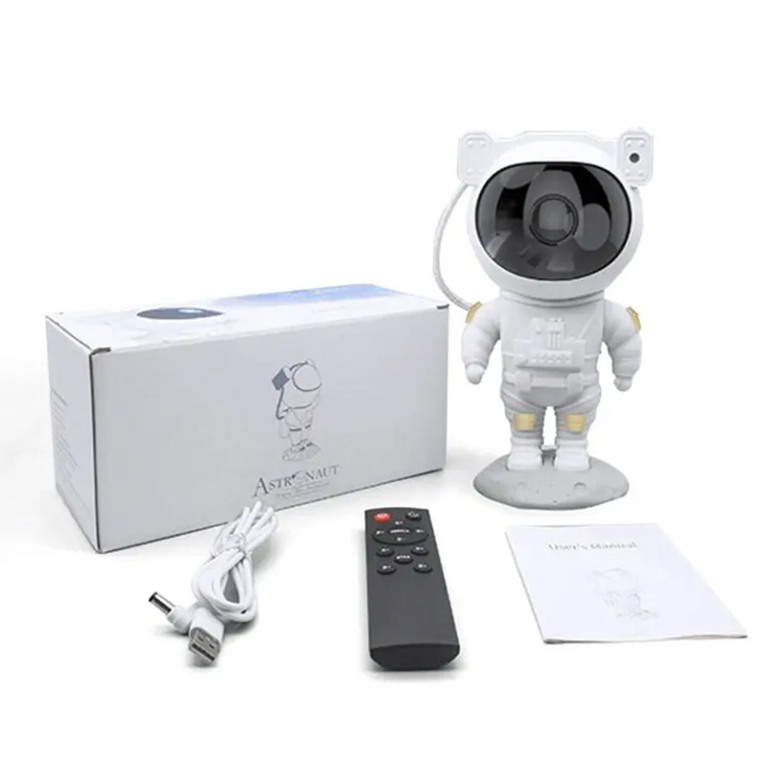 Robot Astronaut Galaxy Projector Night Lamp with Remote Control