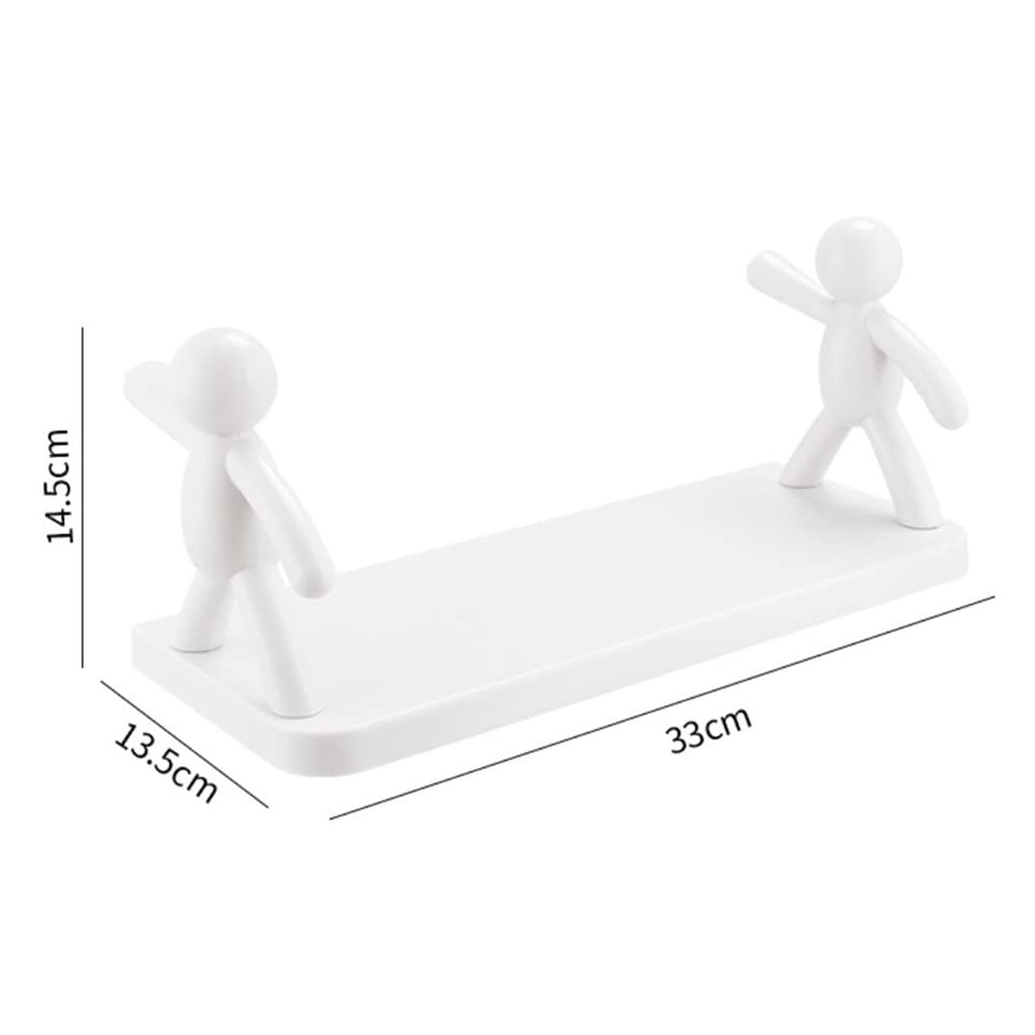 Human Figurine Self-Adhesive Floating Shelf