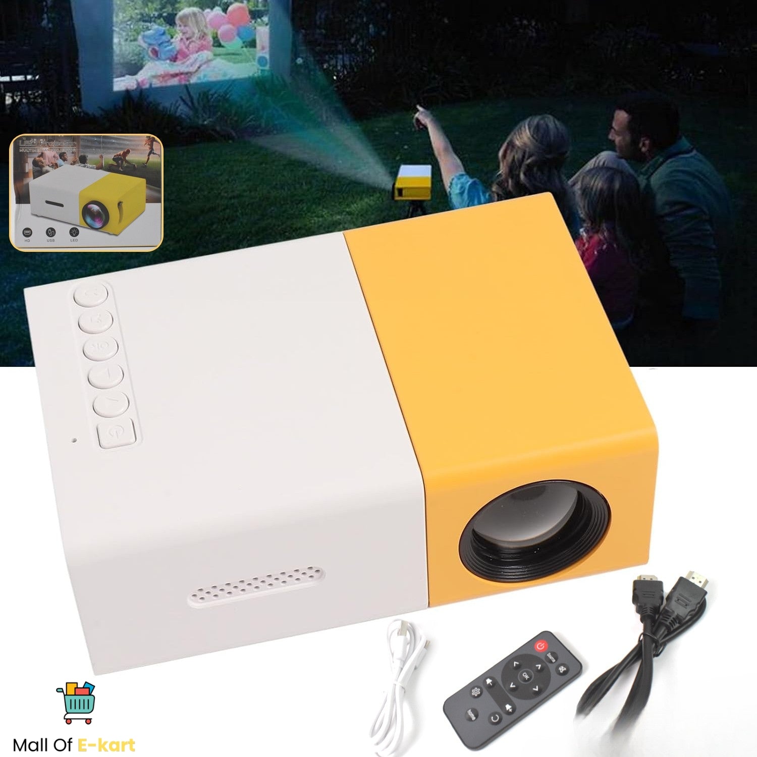 Mini Movie Projector Lcd Screen (1 Pc)