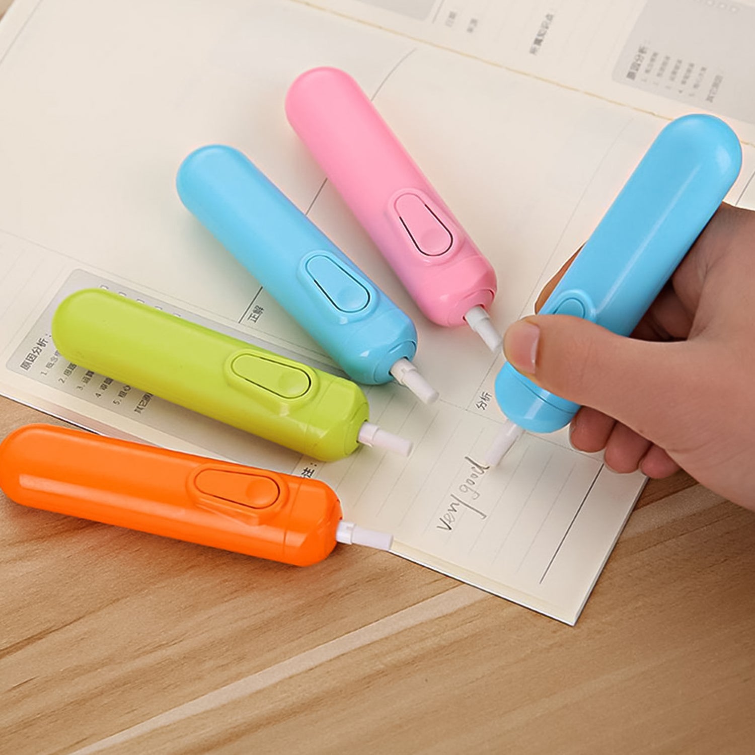 Electric Pencil Eraser Kit with 12 Refills