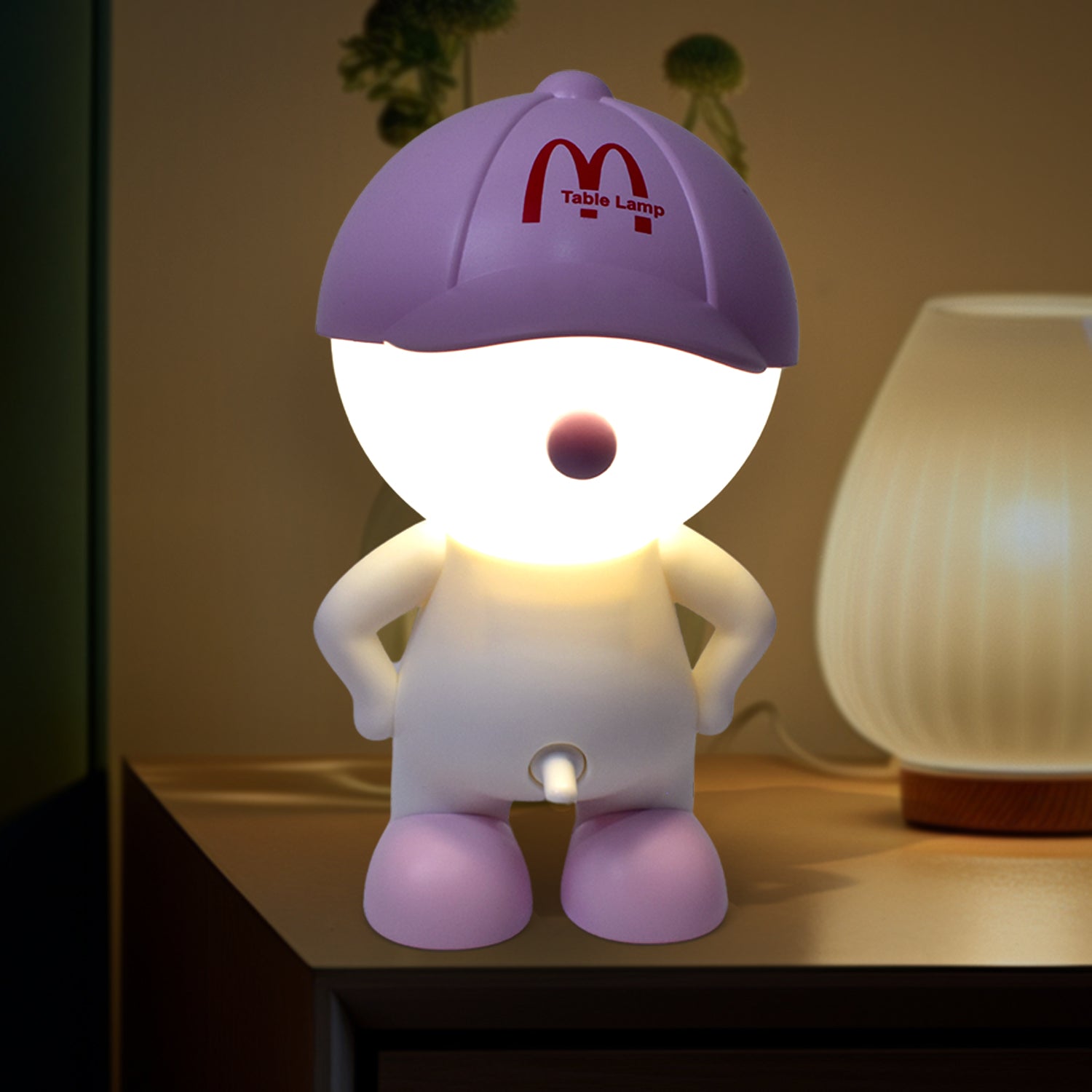 Cute Cartoon LED Desk Light with Plastic Head Cap