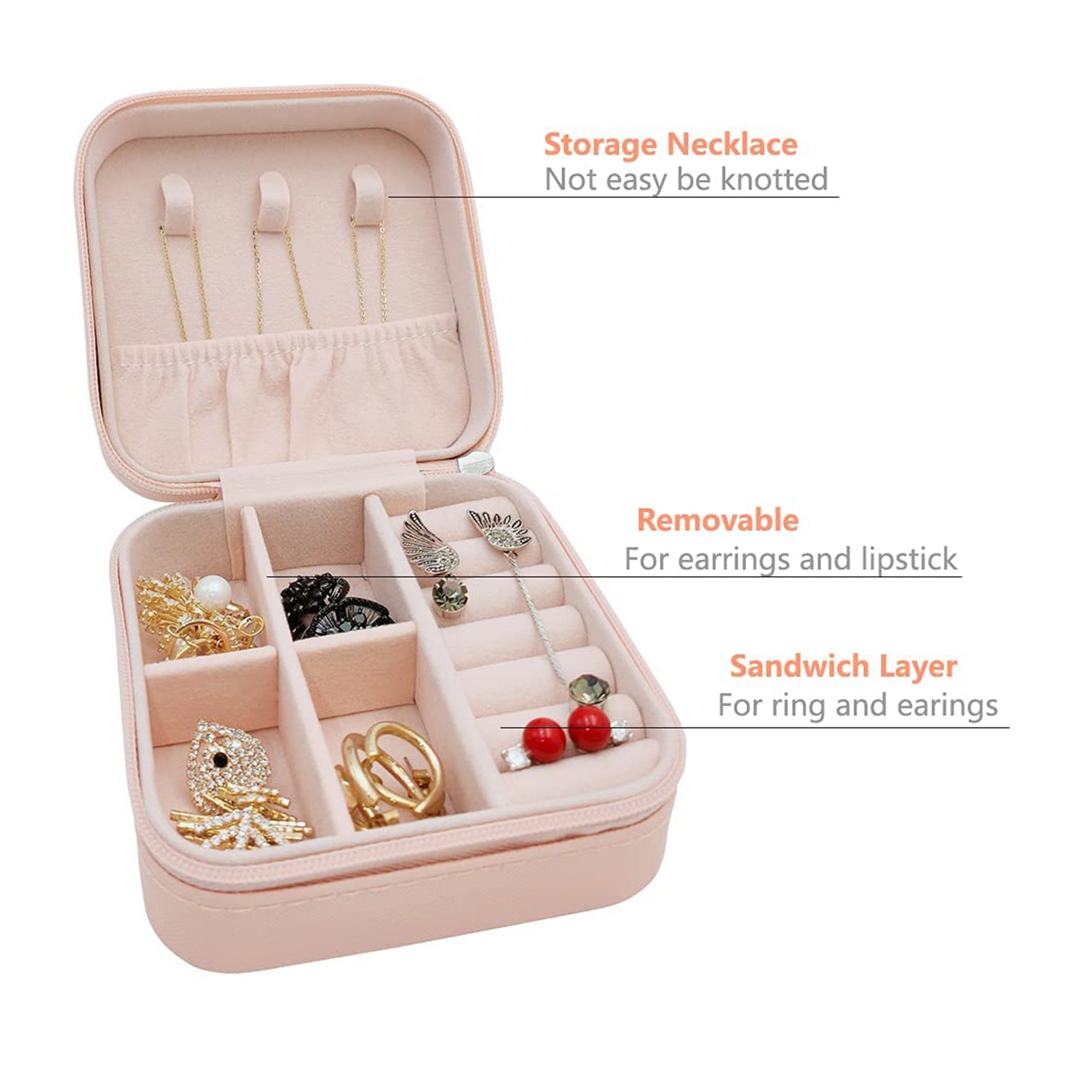 Mini Portable Jewelry Box