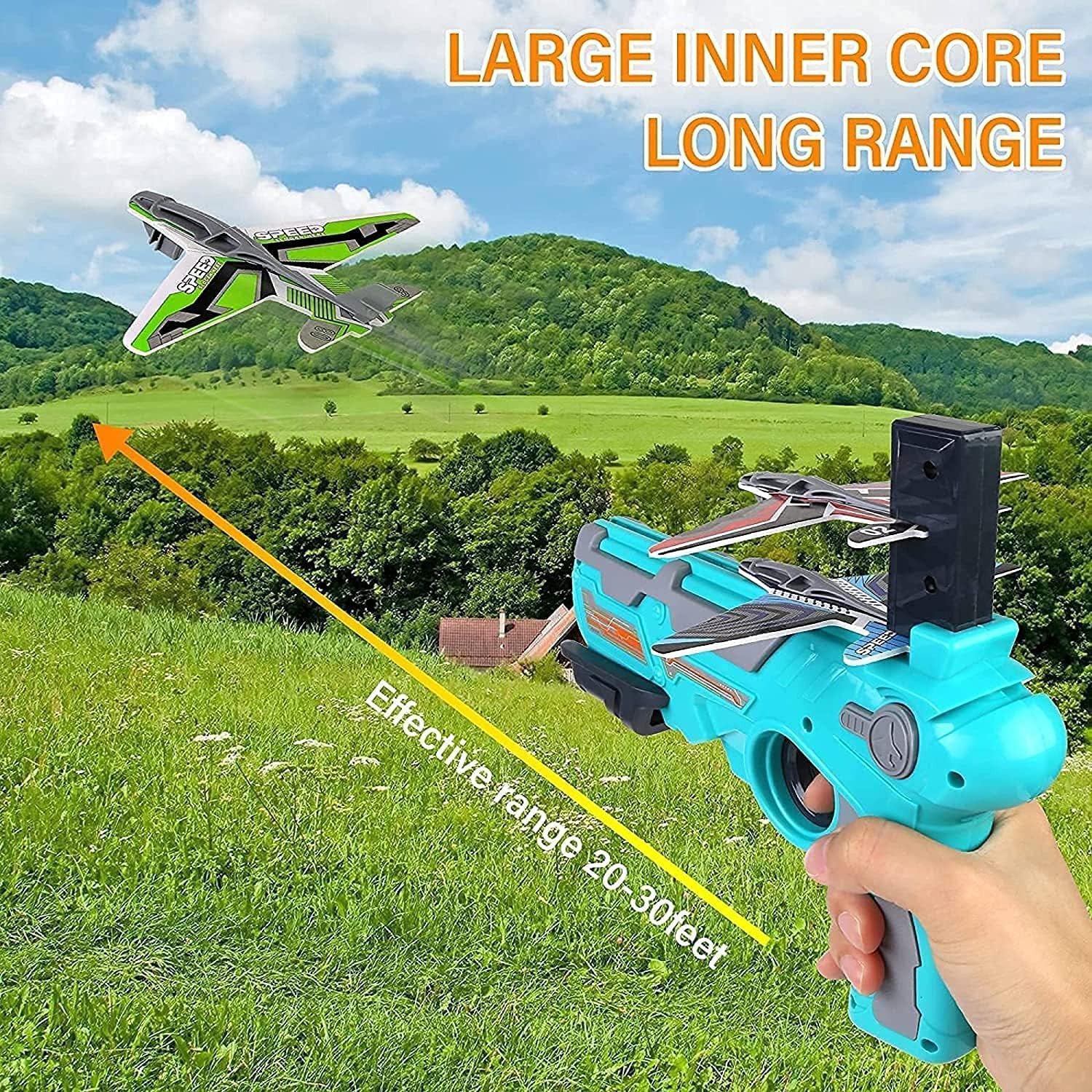 Airplane Launcher Gun Toy (5 planes included)