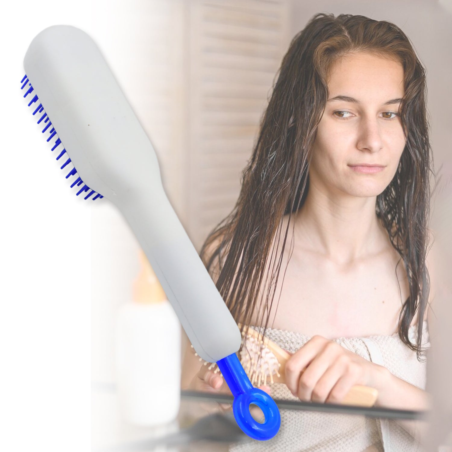 Self-Cleaning Anti-Static Detangling Massage Comb